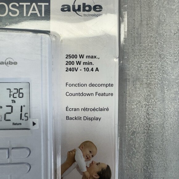 New Aube Honeywell TH303 5-2/7 Day Programmable Digital Baseboard Thermostat - Picture 3 of 6